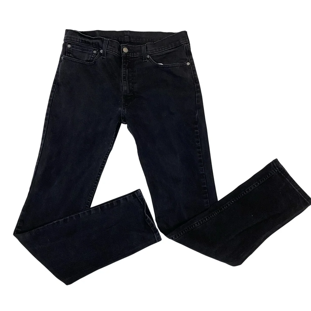 Levis 511 Jeans Mens 34x34 Black Slim Fit‎ Stretch Denim Pants